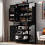 Grand garde-manger avec 3 armoires coulissantes, 6 portes et 2 tiroirs-129915605