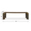 Table basse d'extérieur en laiton Wilbourn Reade