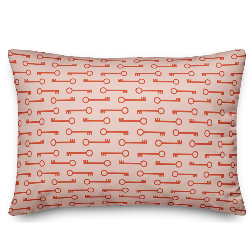 Coussin Keys Keys, Rouge / Rose