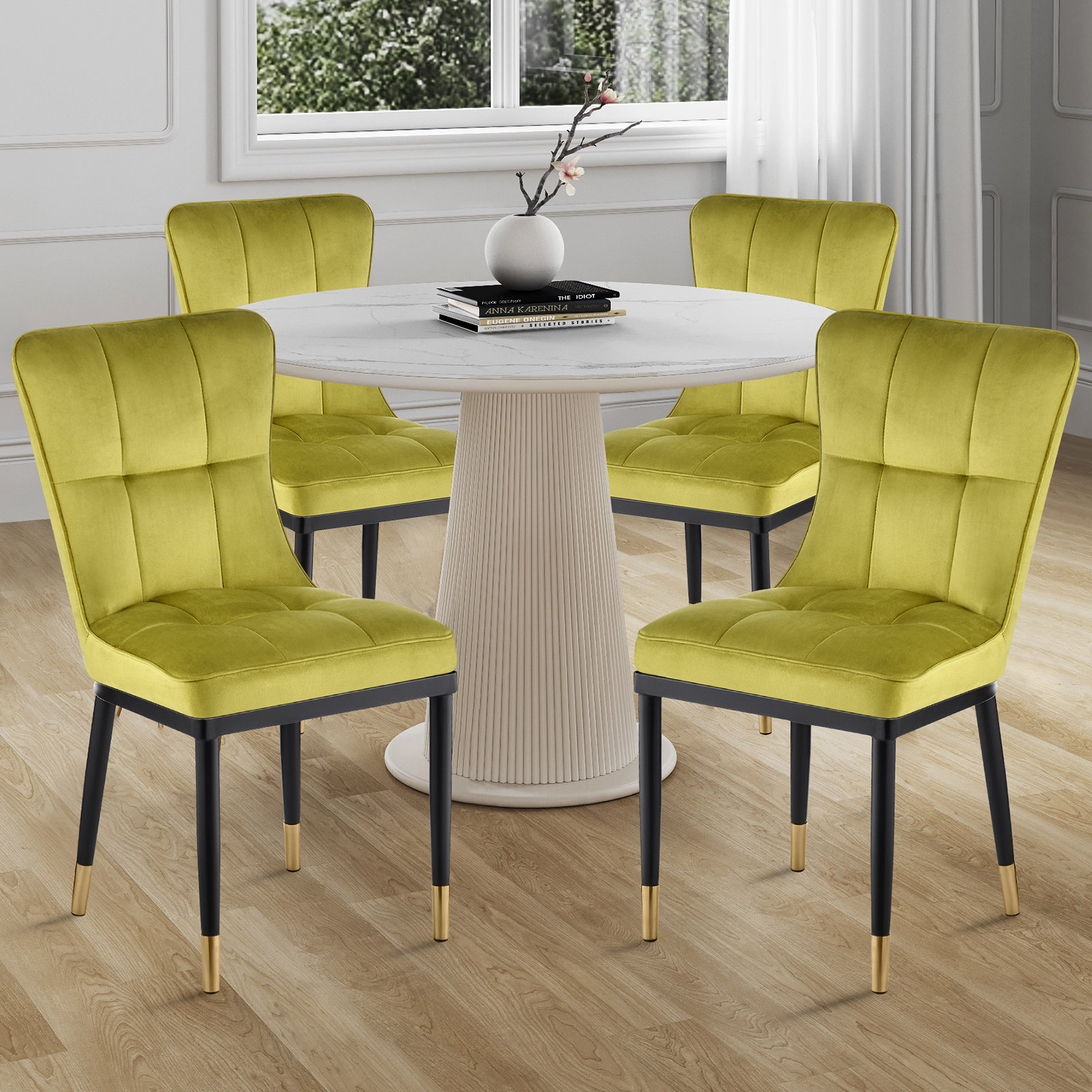 Everly Quinn Velvet Upholstered Parsons Chair & Reviews Wayfair