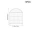 81 cm H x 70 cm W Border Fencing