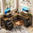 Morihisa L Shaped Desk, 94.5" Reversible Computer Gaming Desk With 3 Drawers, Corner Desk With 2 Monitor Stand, Home Office Desk Workstation-1930855313
