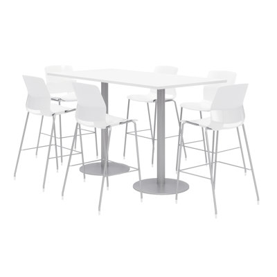 Ensemble de table de salle à manger rectangulaire 72 "et chaise