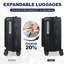 Bagages, avec ouverture frontale, serrure approuvée par la TSA, valise rigide-130603917