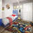 Licensed Disney Marvel Captain America Comic Multi-Colored Digital Printed Easy Care Non-Slip Polypropylene Youth Area Rug, 4'6"x6'6"