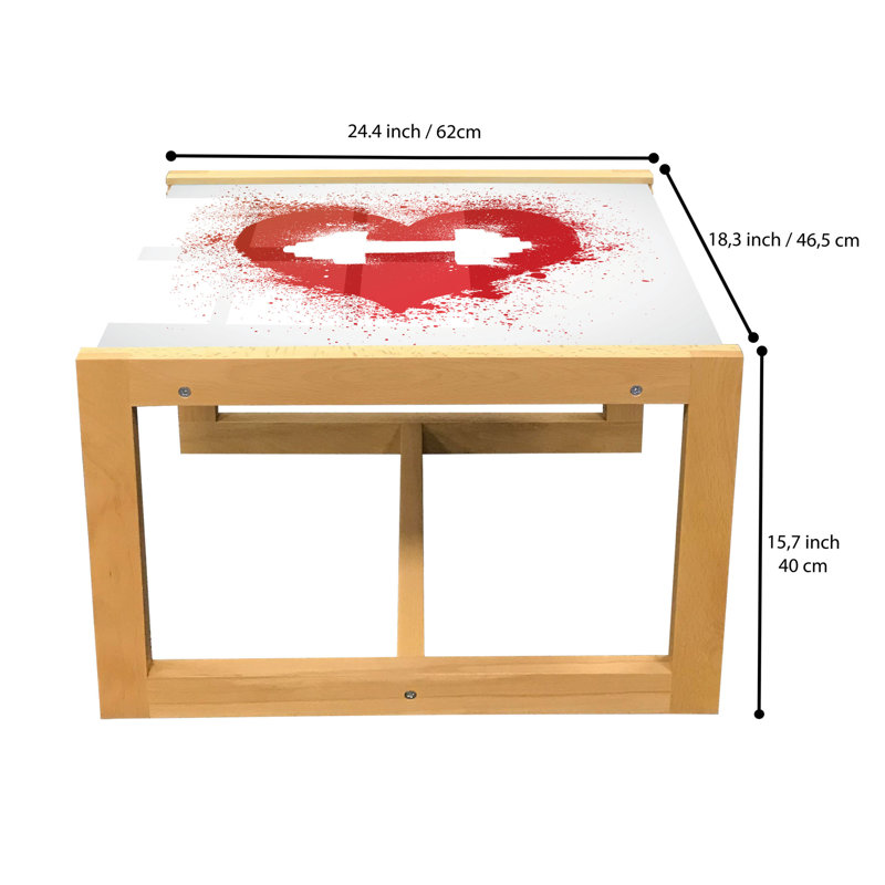 Dulce Sled Coffee Table, 40cm H x 46.5cm W x 62cm D