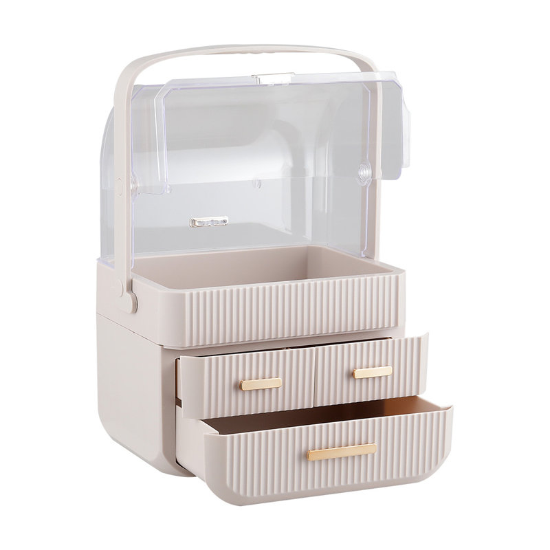 Showunmi Plastic Makeup Organiser, Pink