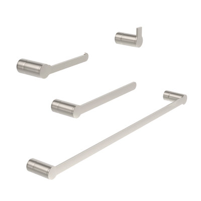 Ensemble de porte-serviettes de salle de bain 4 pièces, quincaillerie murale en acier inoxydable, nickel