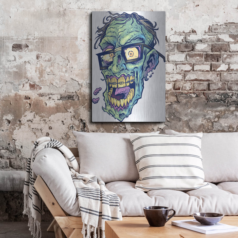 " Zombie Pattern Head 04 " Print, 36" H x 24" W