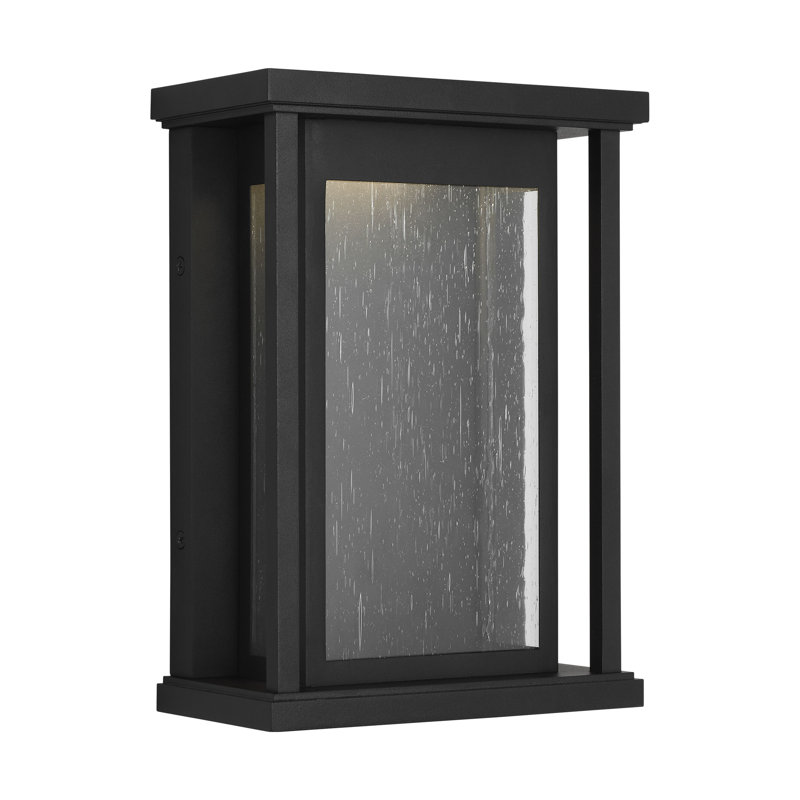 Faywood Small Lantern from Generation Lighting , 8.75" H x 7.5" W x 4" D, Textured Black