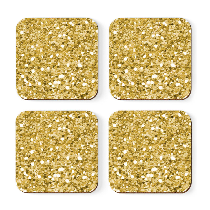 Cork Square 4 Piece Coaster Set