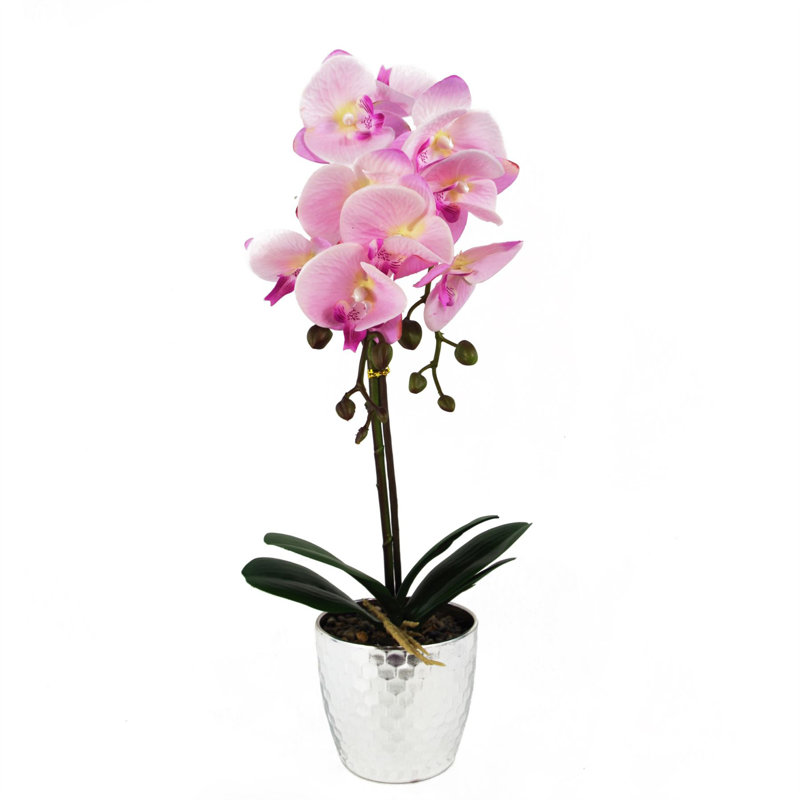 50cm Faux Plant in Pot Liner, Pink