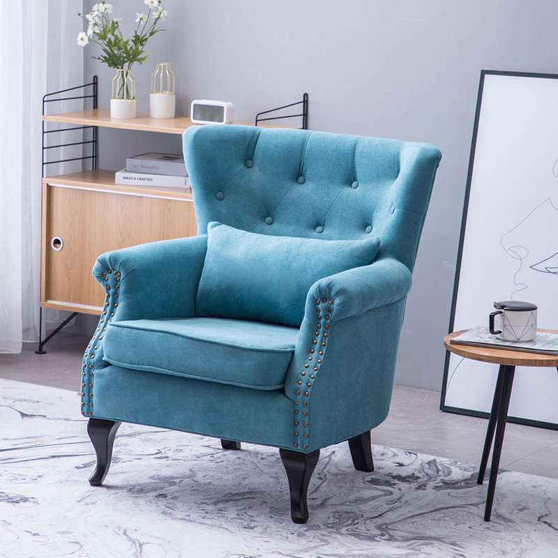 Woodberry 75 Wide Tufted Accent Chair with Cushion