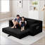 Canapé-lit en mousse viscoélastique à mémoire de forme, lit convertible pliant convertible 2 en 1, assise en velours côtelé pour petits espaces-132952627