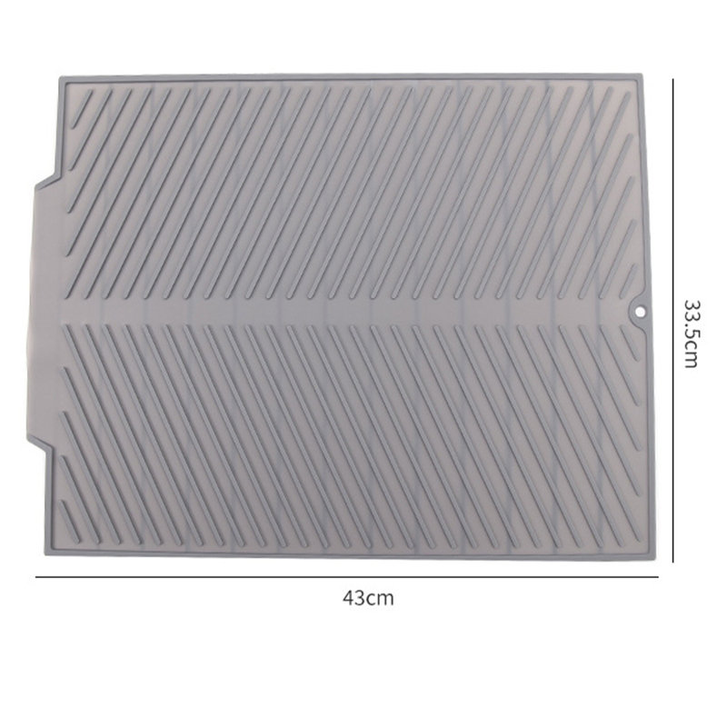 Tapis de vaisselle avec antidérapant, L 16,93 po x P 13,19 po