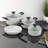 BergHOFF Leo Glints 7Pc Ceramic Nonstick Cookware Set, Spirit-106736605