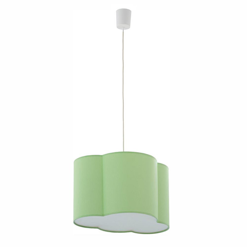 Corfu 1 - Light White Single Pendant, Green