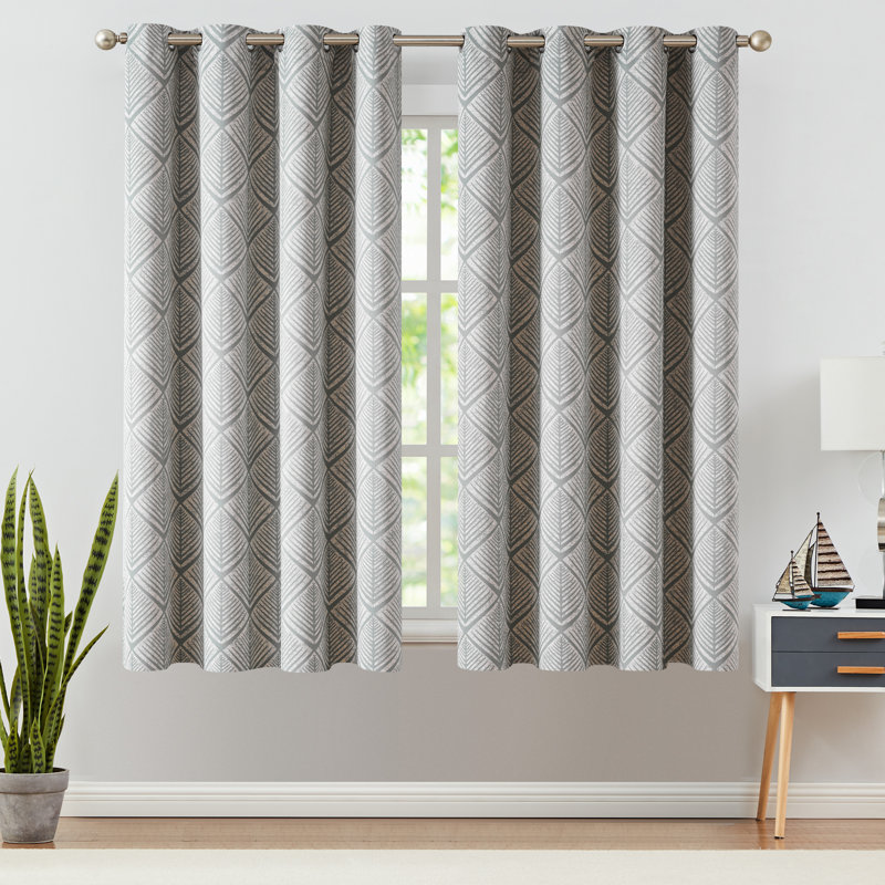 Paire de rideaux obscurcissant Meghanne, gris, L 50 po x L 72 po