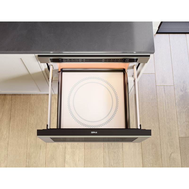 30 po Zephyr Tiroir à micro-ondes intégré en acier inoxydable avec capteur de cuisson