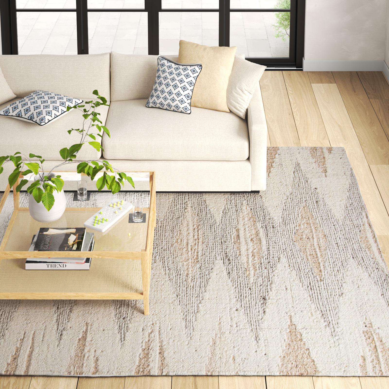 Homer Hand-Woven Geometric Rug, Rectangle 9' x 12'