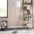 Brushed Steel with Hard Back Linen Shade selected