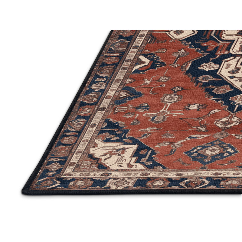 Tapis brun lavable à la machine, Carré 8 pi