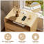 Ensemble de 2 tables de chevet avec tablette ouverte et 2 tiroirs Angela, ensemble de 2 tables de chevet avec station de recharge, l 23,7 po x P 15,8 po x H 25 po-1436417161-1442496976