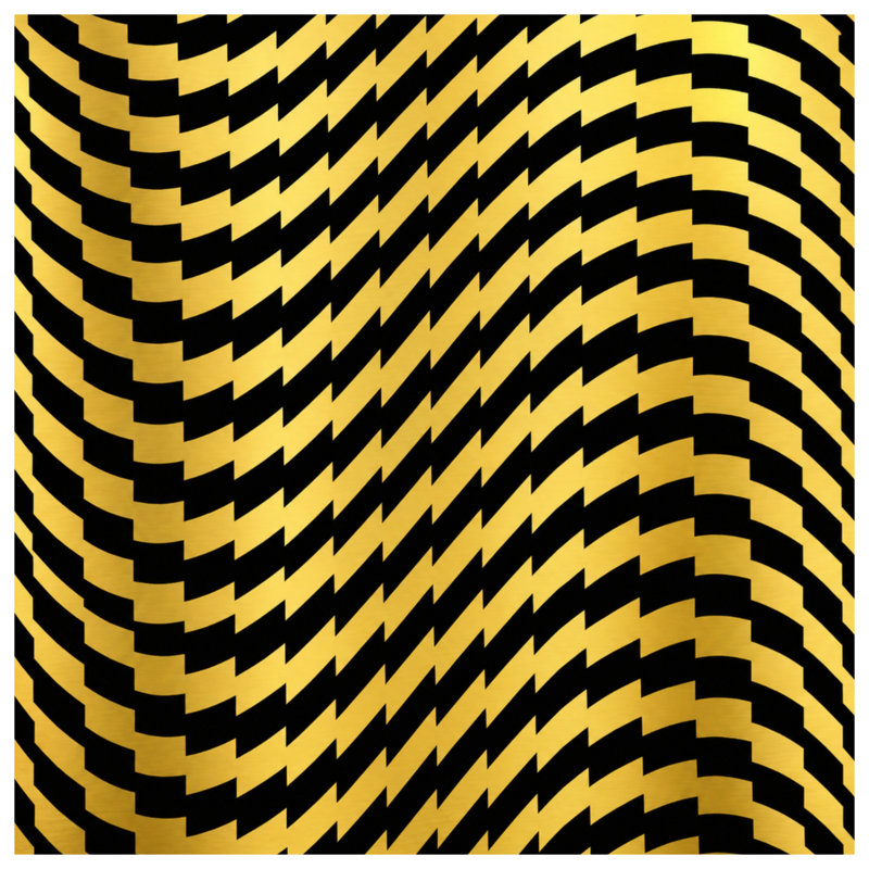 Gold Black Chevron Comforter, Twin Extra Long