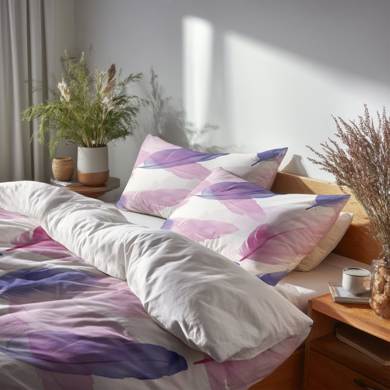 Ensemble de literie 3 pièces French Country - Ensemble de housse de couette et coussin décoratif