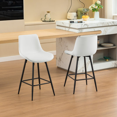 Faux Leather Modern Dining Bartools Stools