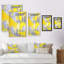 Gris et jaune fusionnant abstrait X - Peinture sur toile-1028049266-1028049258