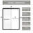 50-54 " W X 72" H Aluminum Frame Double Sliding Shower Door | 1/4 Inch Tempered Glass With Explosion Proof Film | Stainless Steel Handle | Matte Black-121159046
