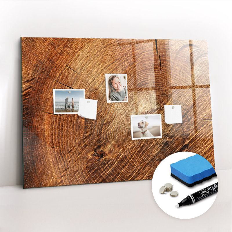 Magnetic Glass Photo Memo Board