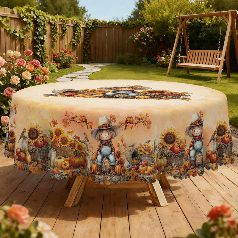 Nappe en polyester lavable Autumn Harvest