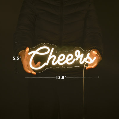 Debora 5.5" LED Cheers Neon Sign