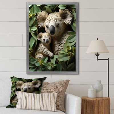 Cuddly Koala Family - Koala Animal, art mural