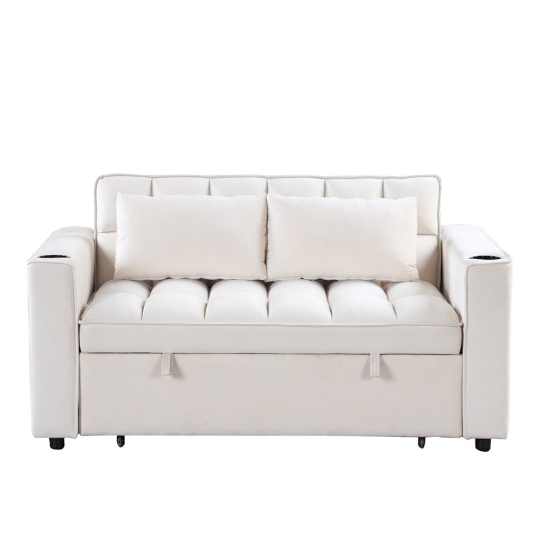 Canapé-lit 4-1 multifonctionnel avec porte-gobelet et port USB