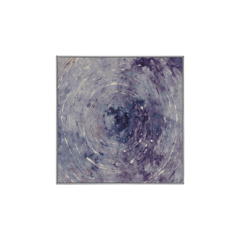 Tapis mauve lavable à la machine, Carré 4 pi