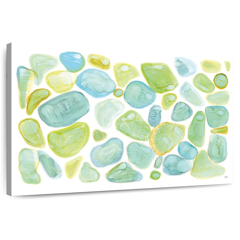 Abstrait de verre de mer Avery, H 26 po x l 39 po