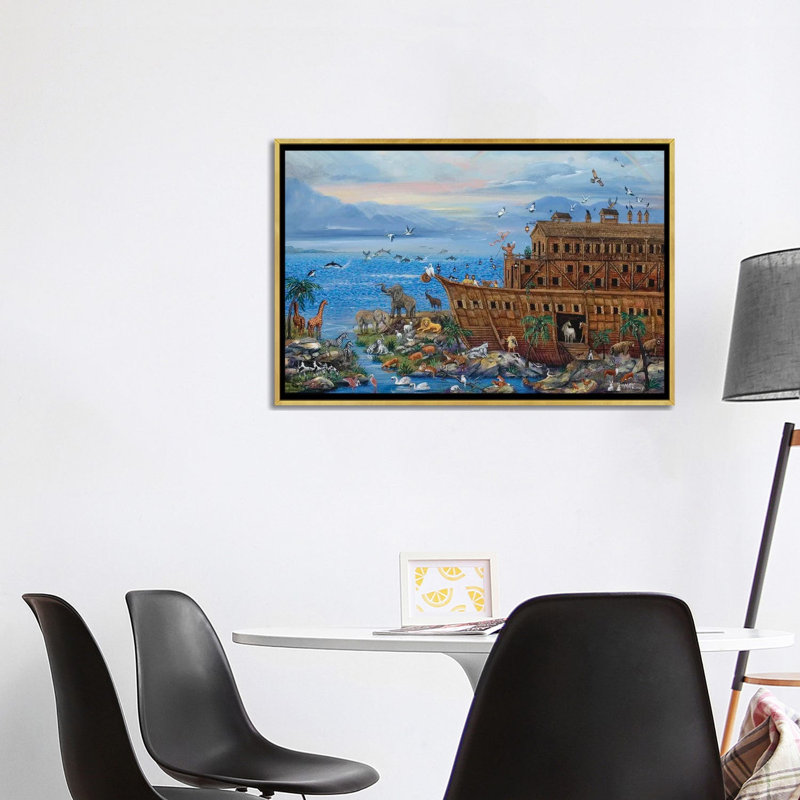Precious Cargo - reproduction d'art murale - toile encadrée, 40" x 26", Framed Canvas, Gold