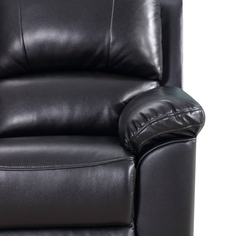 Annaira Faux Leather Reclining L-Shaped Sectional Symmetrical, Power