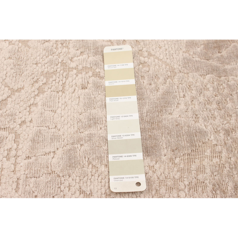 Tapis beige noué à la main Egmont