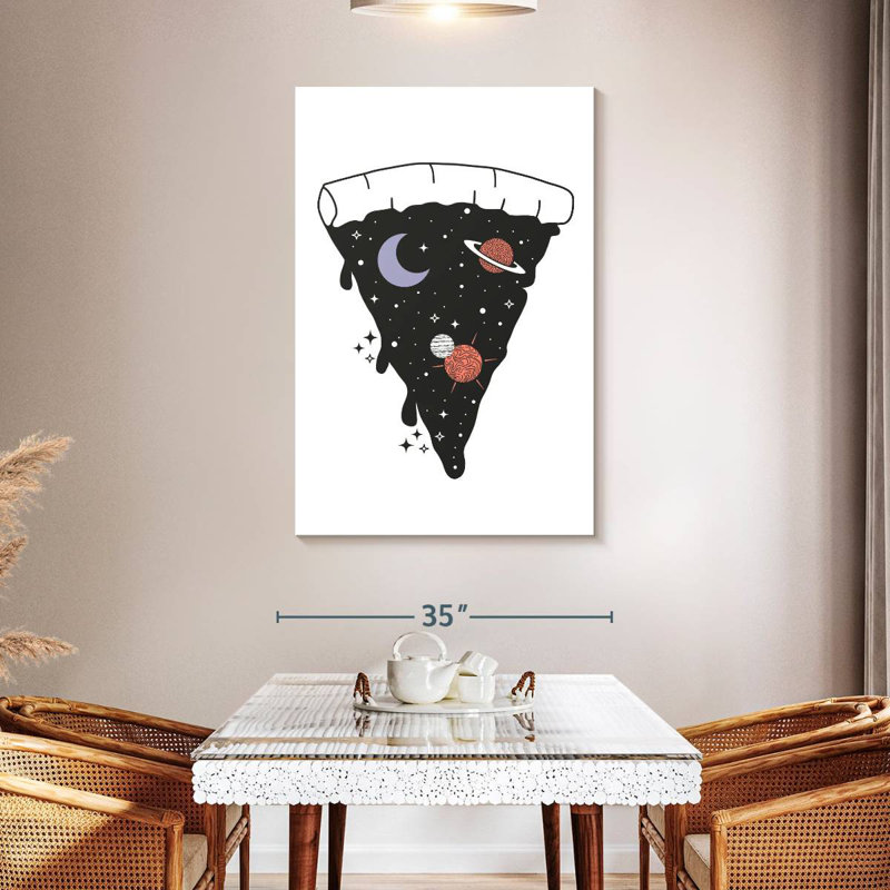 Space Pizza, H 48 po x l 32 po