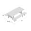 Table de pique-nique rectangulaire pour 6 personnes de 96 po Mariario-797765651-691557374