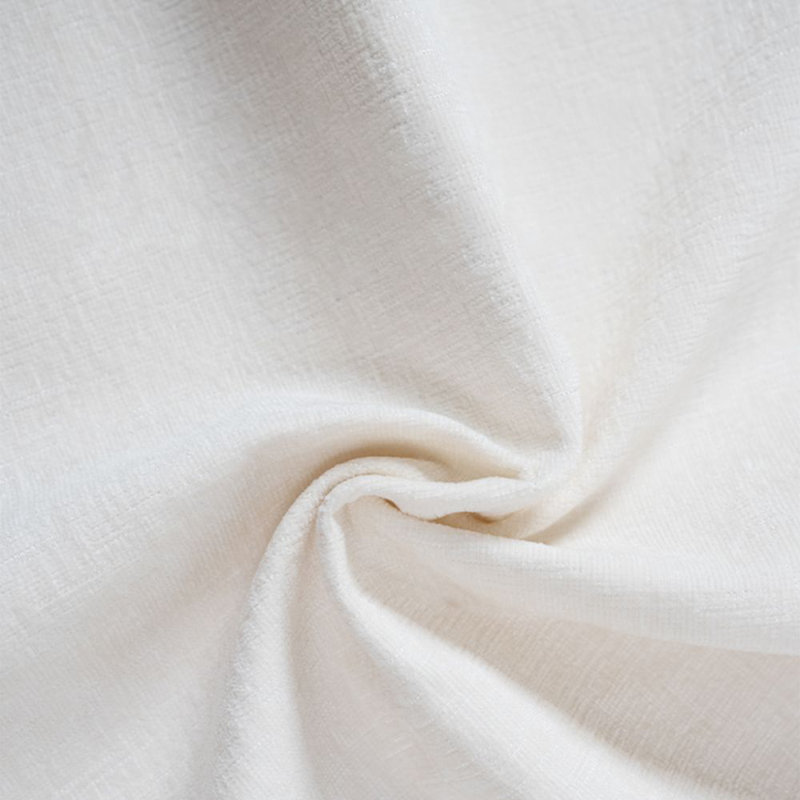 Canapé modulaire en chenille blanc crème, Blanc crémeux, H 37,01 po x l 100,39 po x P 43,31 po, 3