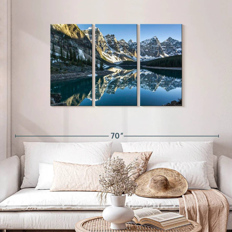 Alvord Ten Peaks Winter Reflection, H 28 po x l 45 po