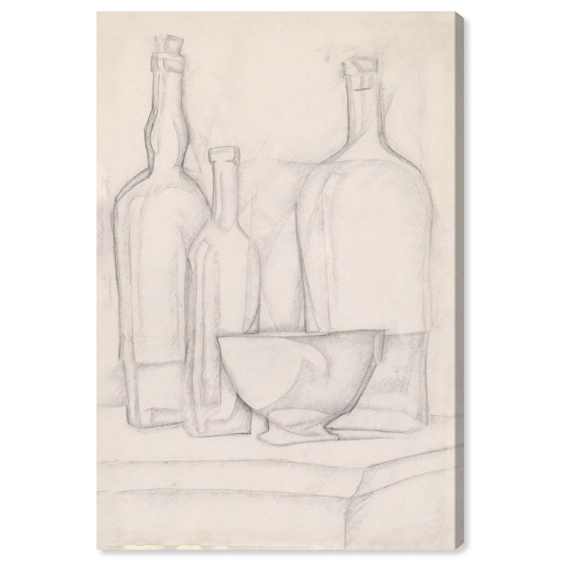Farmhouse Floral Art Remedy Bottles and Bowl Canvas, 16" x 24"