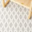 Tapis ivoire / gris en laine tissé à la main Addai-269511568