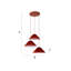 Kameron 3 - Light Painted Shaded Pendant-1553094009-1553094008