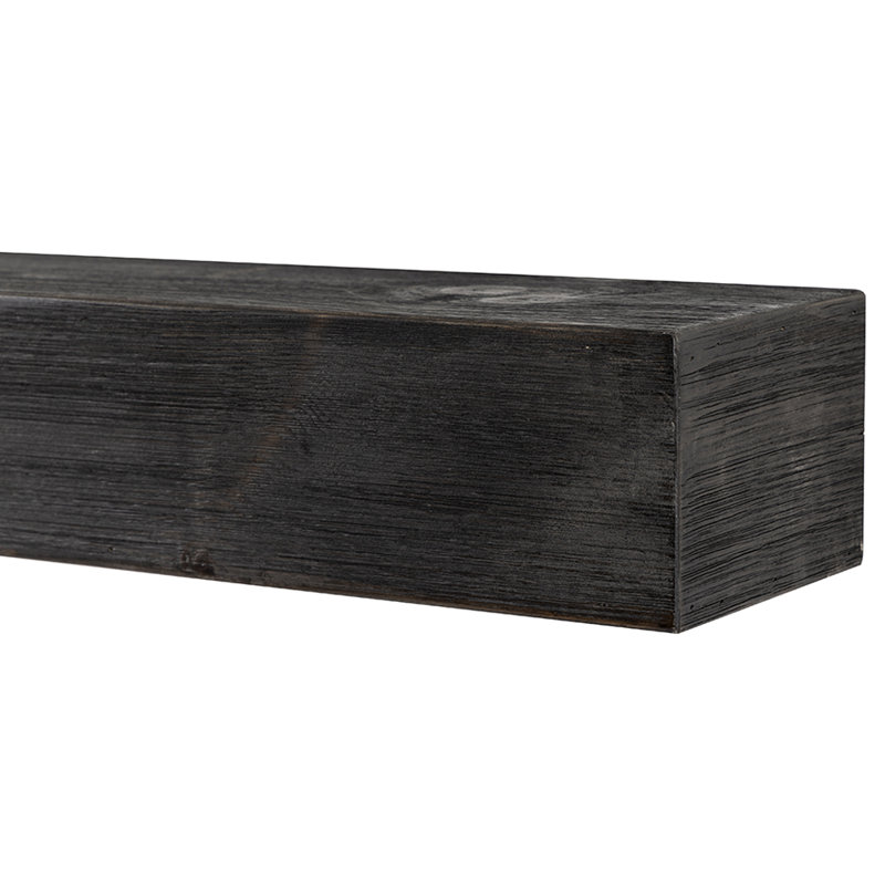 Tablette de manteau de cheminée en bois rustique Eastport, L 60 po